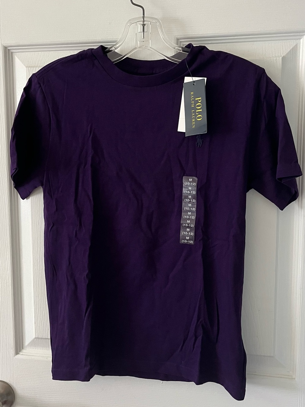 Ralph Lauren Short-Sleeve Crewneck T-Shirt in Deep Purple